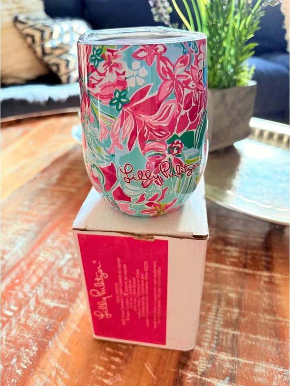 Lilly Pulitzer GWP Travel Tumbler Multi Hot On the Scene